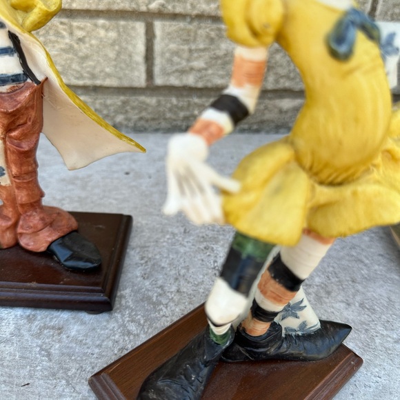 2 pcs FONTANINI clown figurine 946 CARRARA MARBLE BASE HAND PAINTED ITALY 70' - Picture 8 of 8